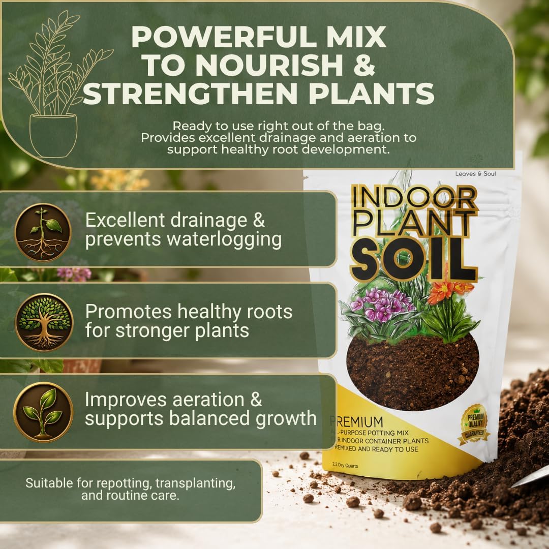 Professional Bonsai Soil Mix Ready to Use | Large 2.2 Quarts, Premium Potting Soil for Bonsai Trees
