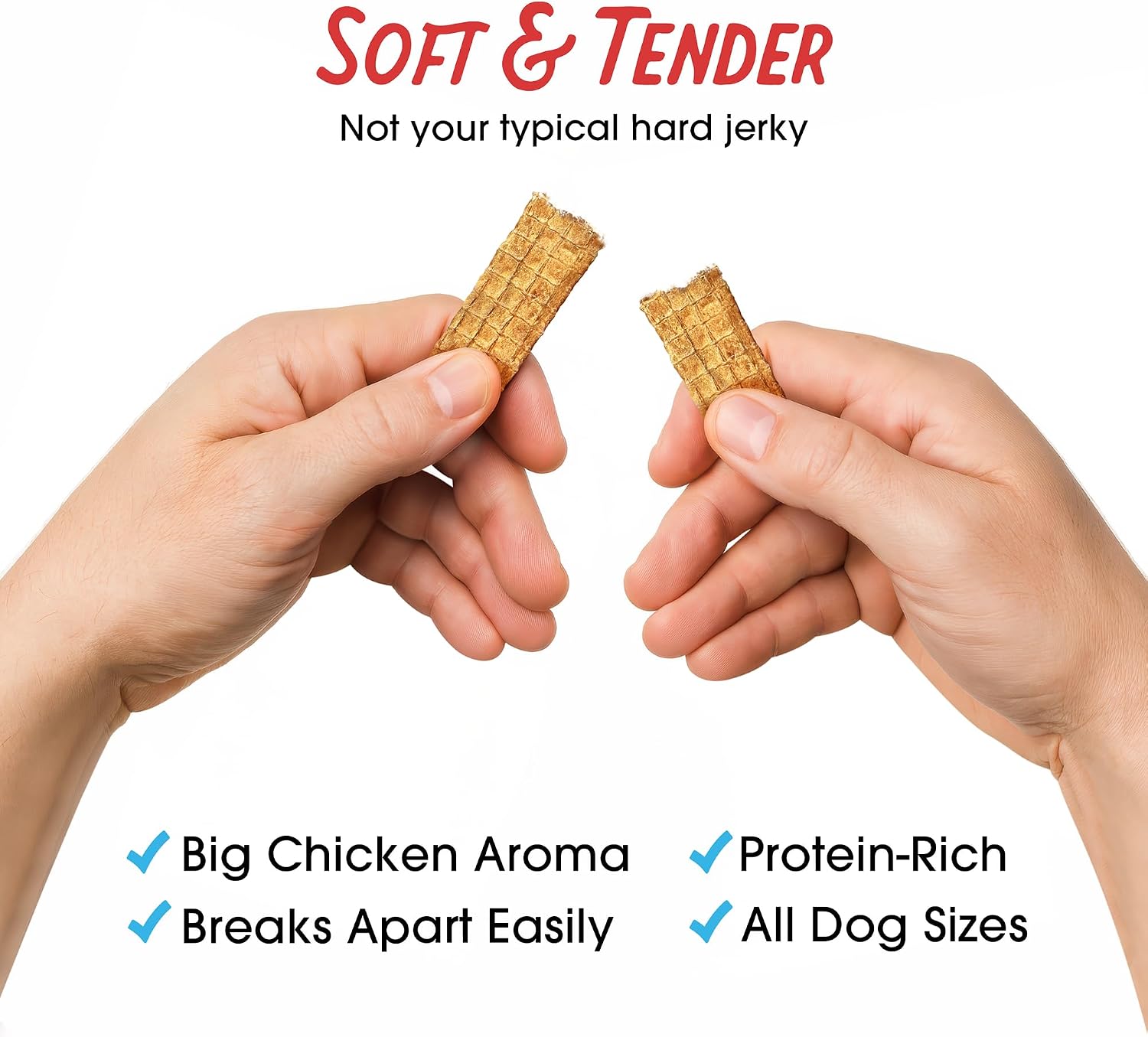 Farmland Traditions Filler Free Dogs Love Chicken Premium Jerky Treats for Dogs, 3 lb. Bag