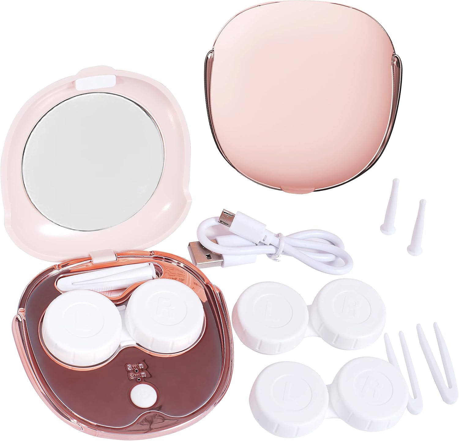Lasiyanor Contact Lens Travel Kit with Cleaner Washer