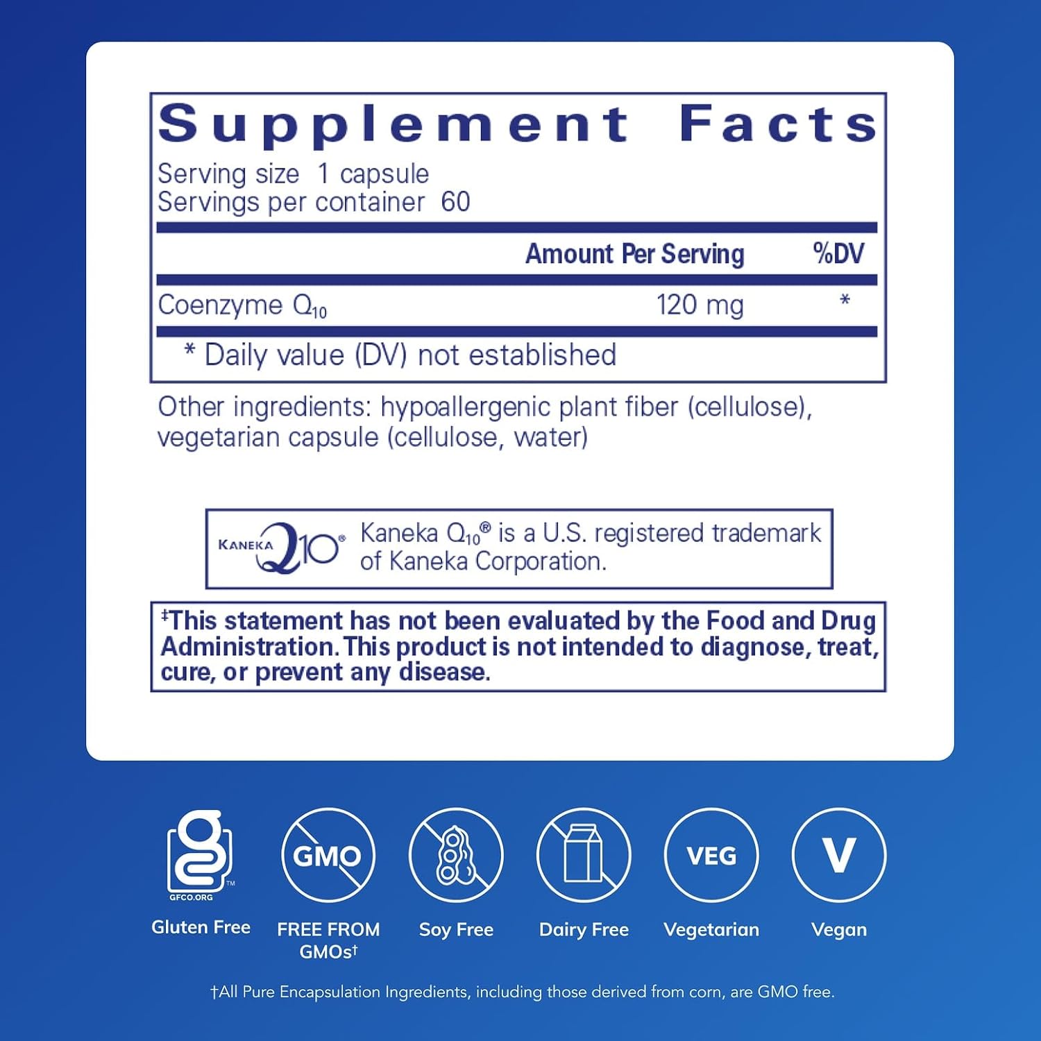 Pure Encapsulations CoQ10 120 mg - Coenzyme Q10 Supplement for Heart Health, Energy, Antioxidants, Brain & Memory Health - Cellular Health, Cognition & Cardiovascular Support* - 120 Capsules | Coenzyme Q10 Supplement for Heart Health, Energy, Antioxidant…