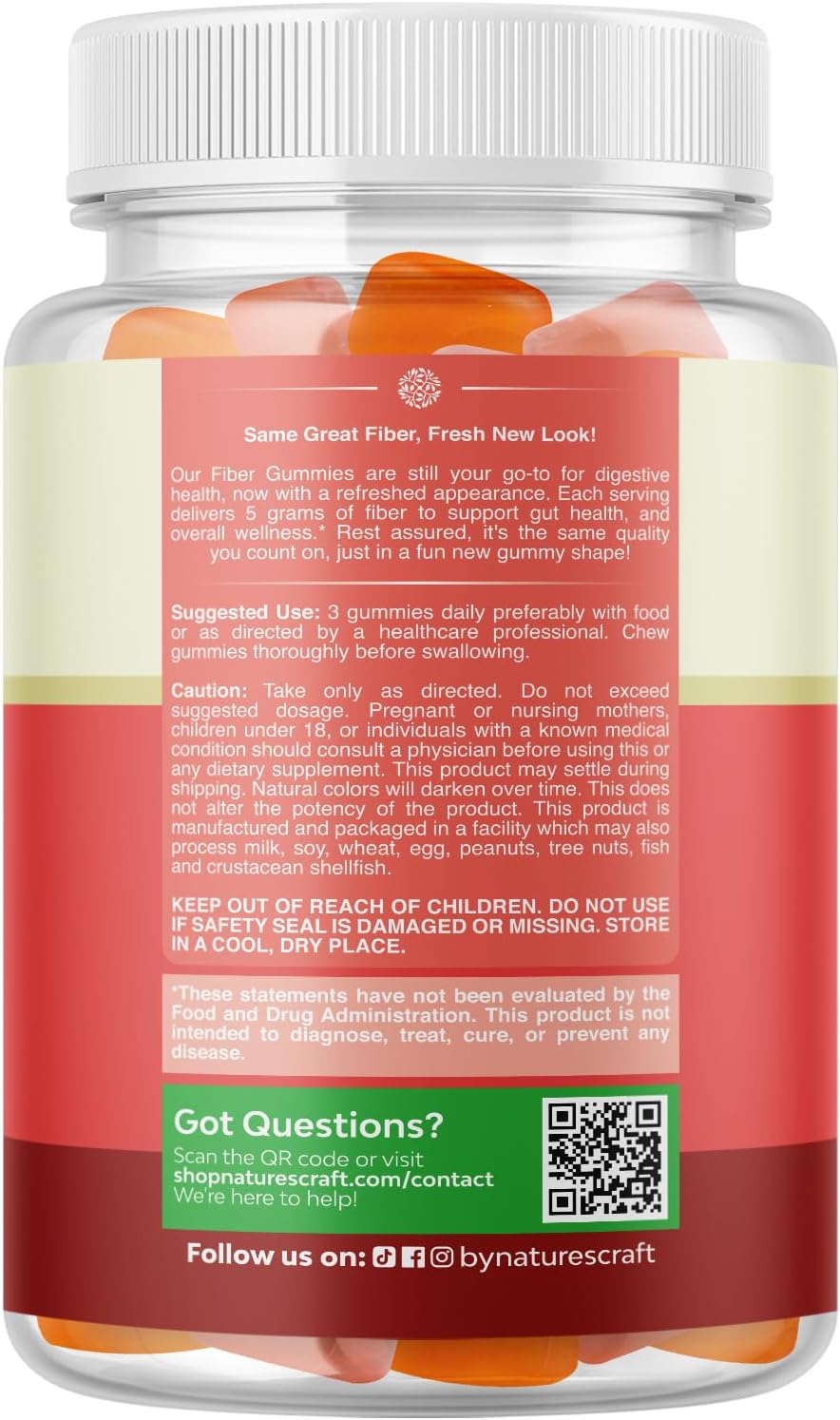 Tasty Prebiotic Fiber Gummies for Adults - High Fiber Supplement Gummies Vitamins for Adults with Prebiotic Soluble Chicory Root for Immunity and