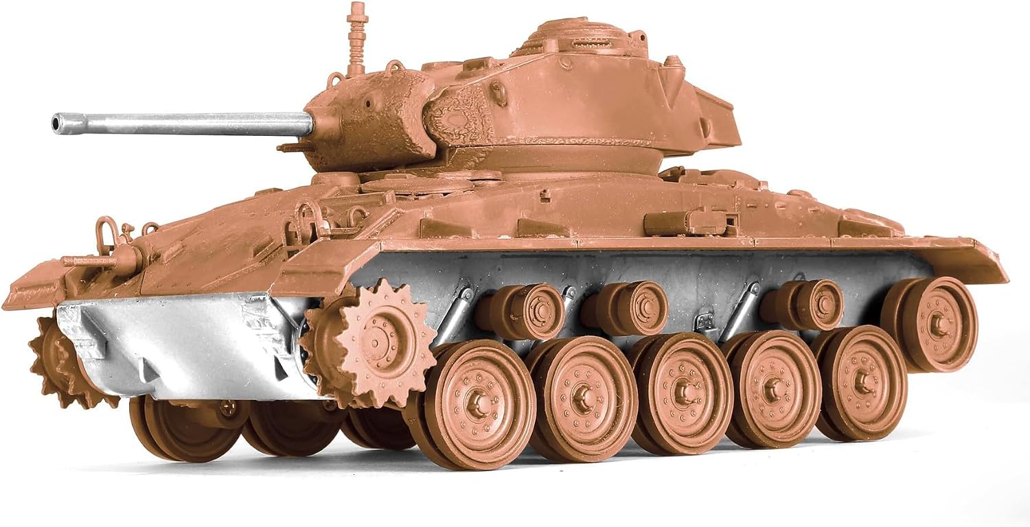Forces of Valor 1:32 US M24 Chaffee March 1945 Comp. D. Stand Model, Model Building, Diorama Model, Military Model Building, Die-Cast Model