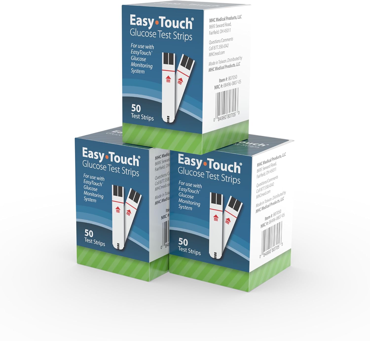 Easy Touch Glucose Test Strips (50ct) | Compatible with EasyTouch Glucose Monitoring System