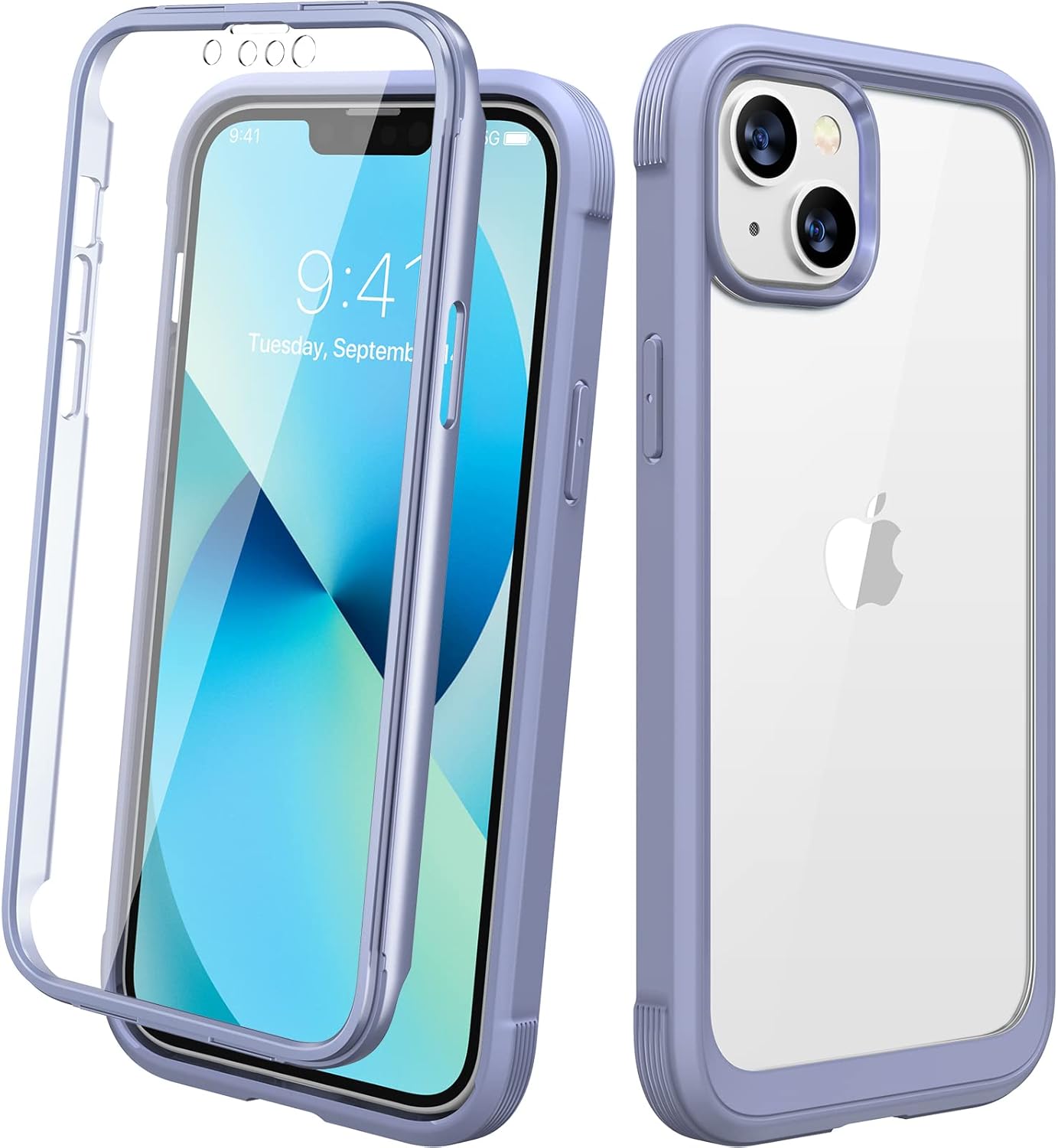 Diaclara Designed for iPhone 12 Mini Case, Full Body Rugged with Built-in Touch Sensitive Anti-Scratch Screen Protector