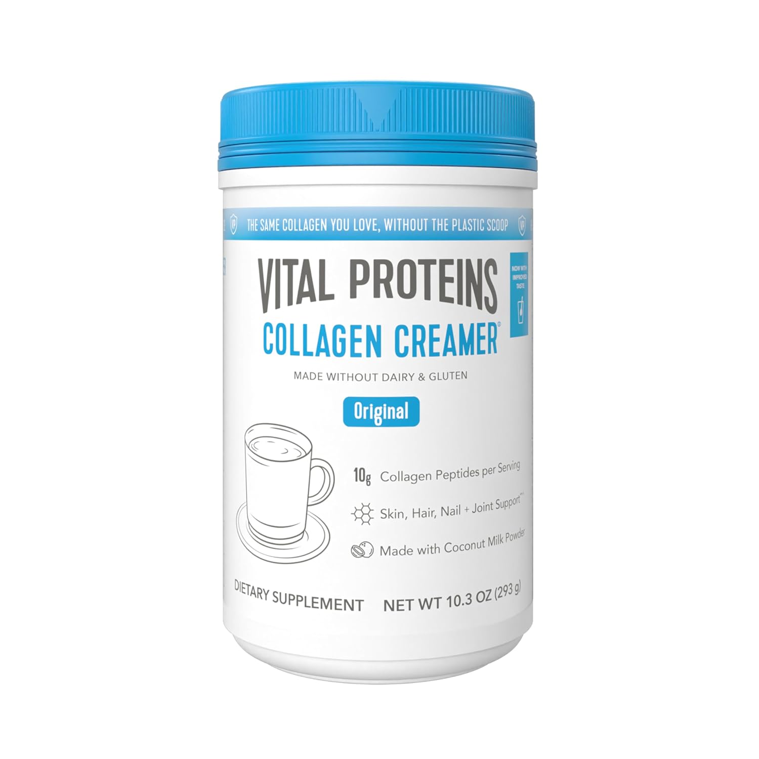 Vital Proteins Collagen Peptides Powder, Vanilla, 10.6oz | Collagen Coffee Creamer, Supports Hair Skin & Nails, Vanilla Flavor, Daily Coffee Add-In, 12 Servings