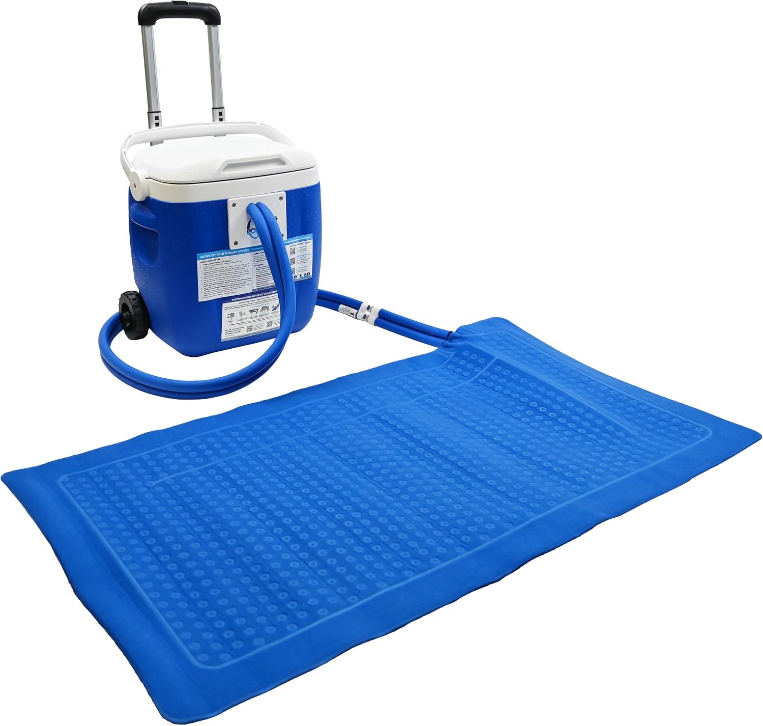 Polar Active Ice 3.0 Cold Therapy Ice Machine System w Programmable Timer, Shoulder Pad & Compression Wrap for Targeted Coverage