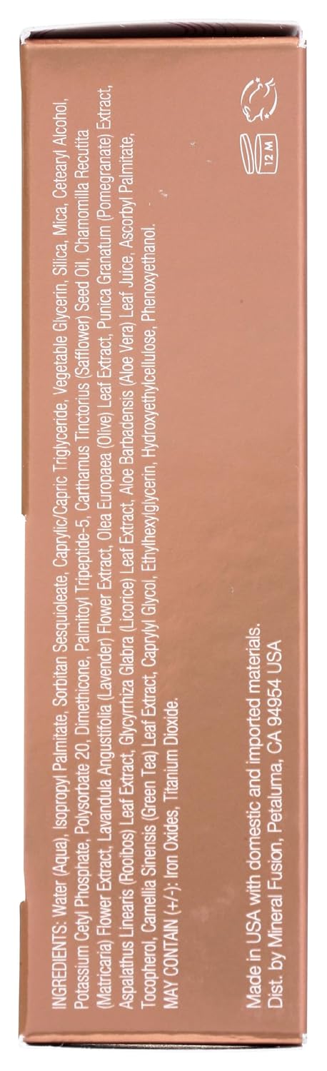 Mineral Fusion Full Coverage Liquid Foundation (Cool 1, Fair), 1 Fl Oz