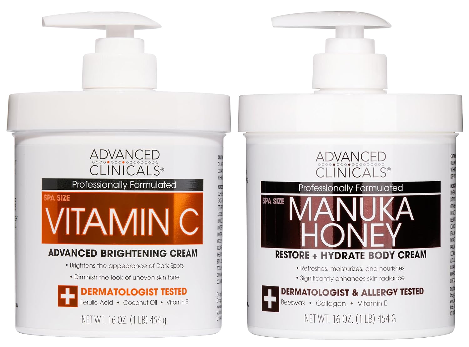 Advanced Clinicals Coconut Oil Body Cream For Women & Men | Hydrating Coconut Lotion For Extremely Dry Skin | Visible Anti Aging Body Butter Skin Care Balm Moisturizer For Hand, Heel, Feet, 16 Ounce