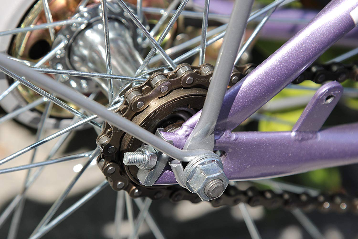 Bike Chain Single-Speed, Bicycle Chain 1 Speed, 1/2 × 1/8 inch,116 Links