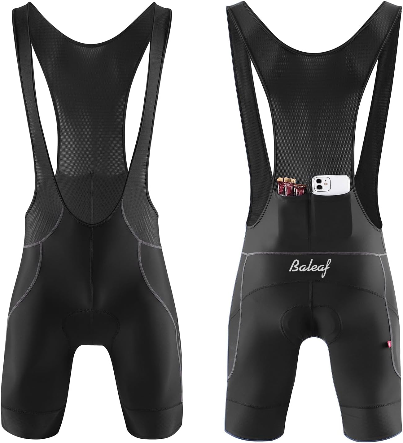 baleaf Mens 4D Padded Cycling Bib Shorts Bicycle Biking Bibs