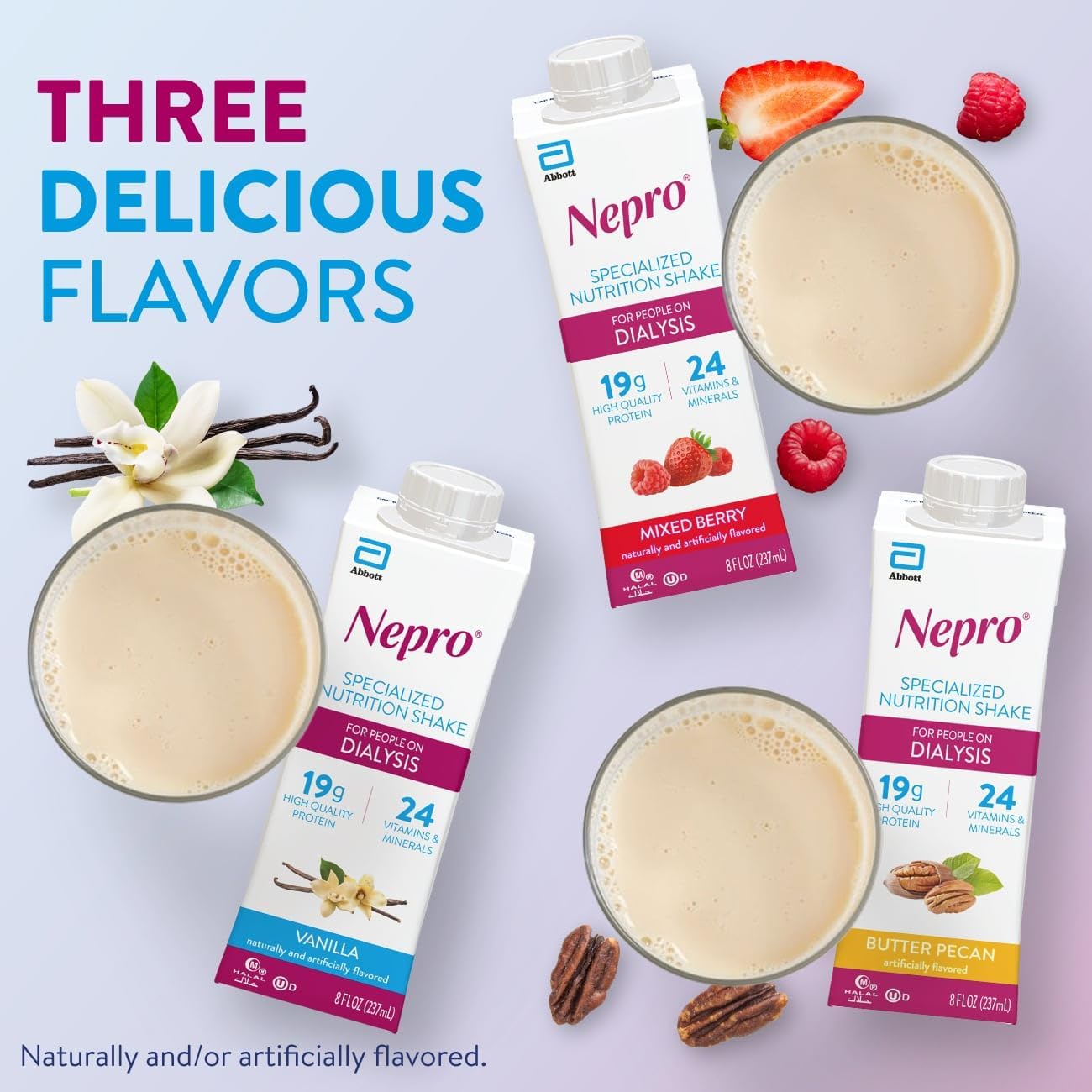 Nepro Liquid Nutrition, Homemade Vanilla, 8-Ounce Plastic Bottles (Pack of 24)