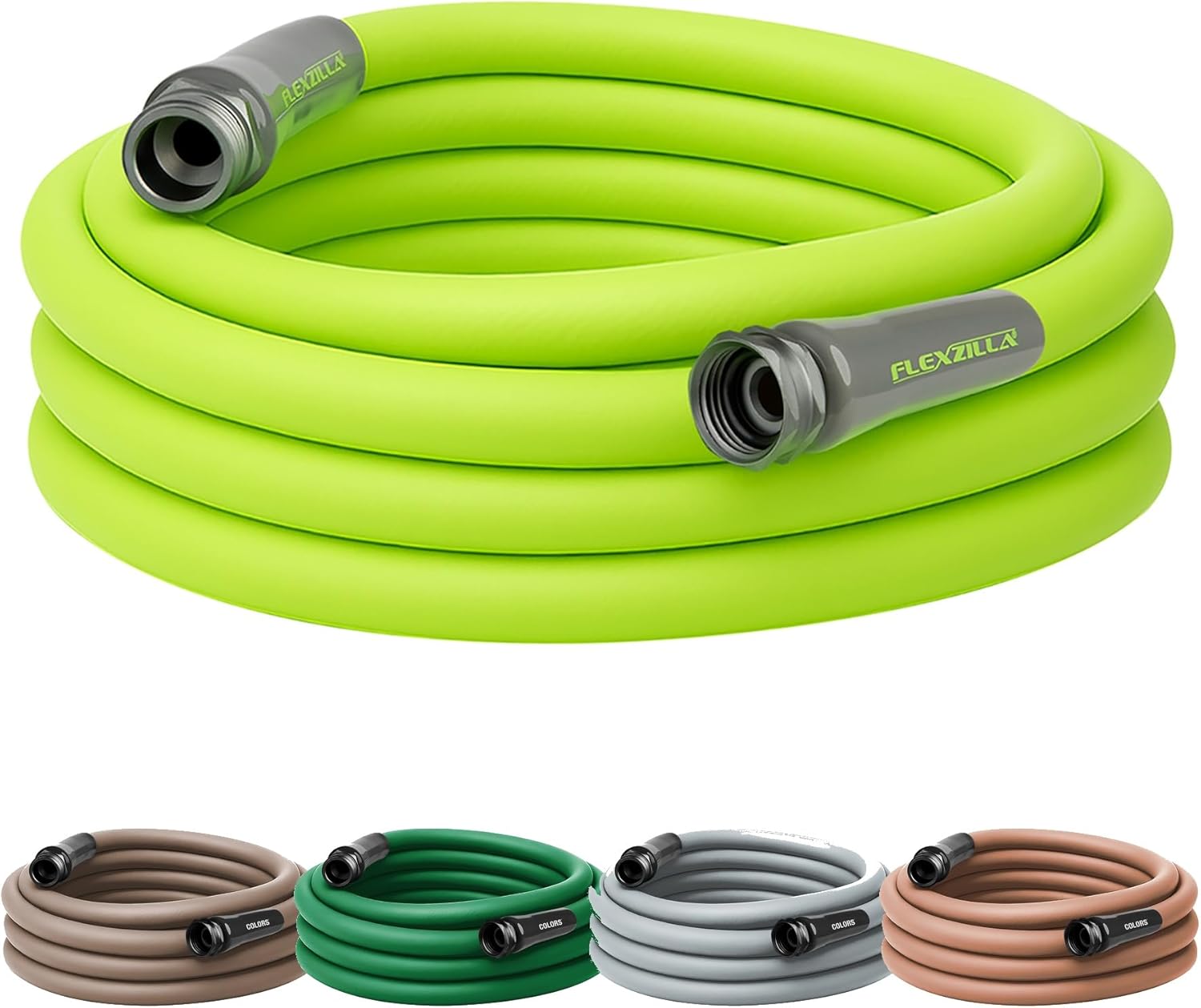 Flexzilla Garden Hose 5/8 in. x 50 ft., Lightweight All-Weather Water Hose, Durable and Flexible, Leak-Free Connections