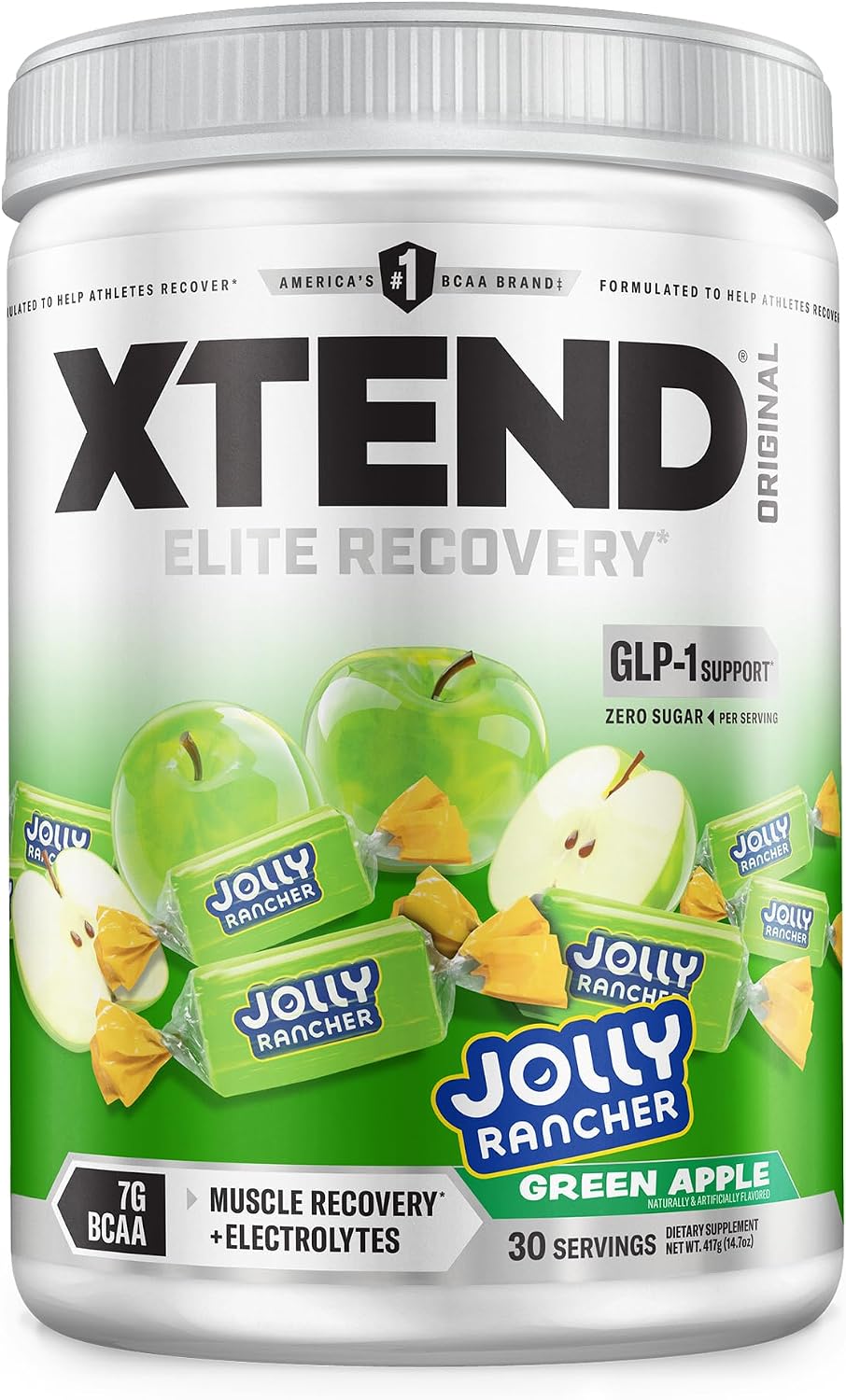 Xtend Original BCAA Powder, 7g BCAAs and 2.5g L-Glutamine for Muscle Recovery Hydration and Lean Muscle, Sugar Free Intra and Post Workout Drink with Electrolytes, Watermelon Explosion, 30 Servings