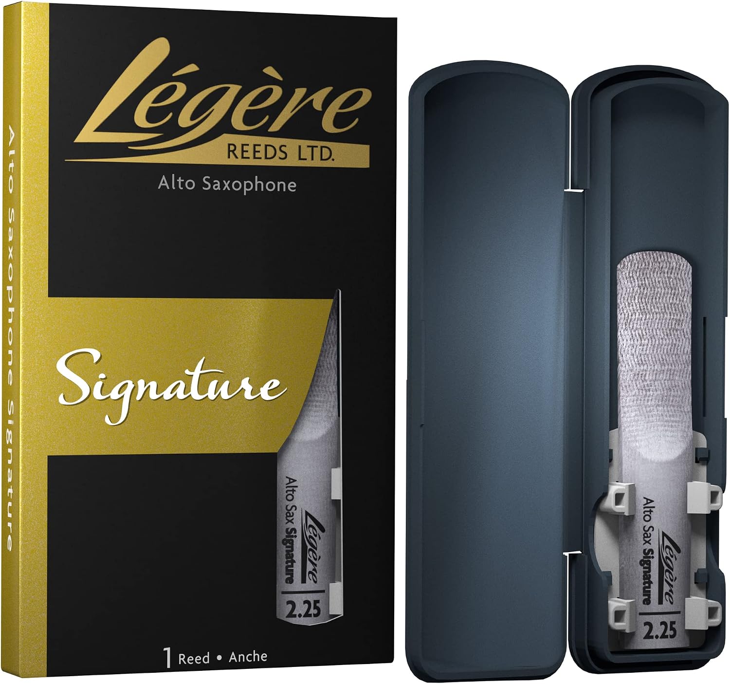 Légère Reeds - Alto Saxophone Reed, Signature, Strength 2.50 (ASG2.50) - Premium Synthetic Woodwind Reed