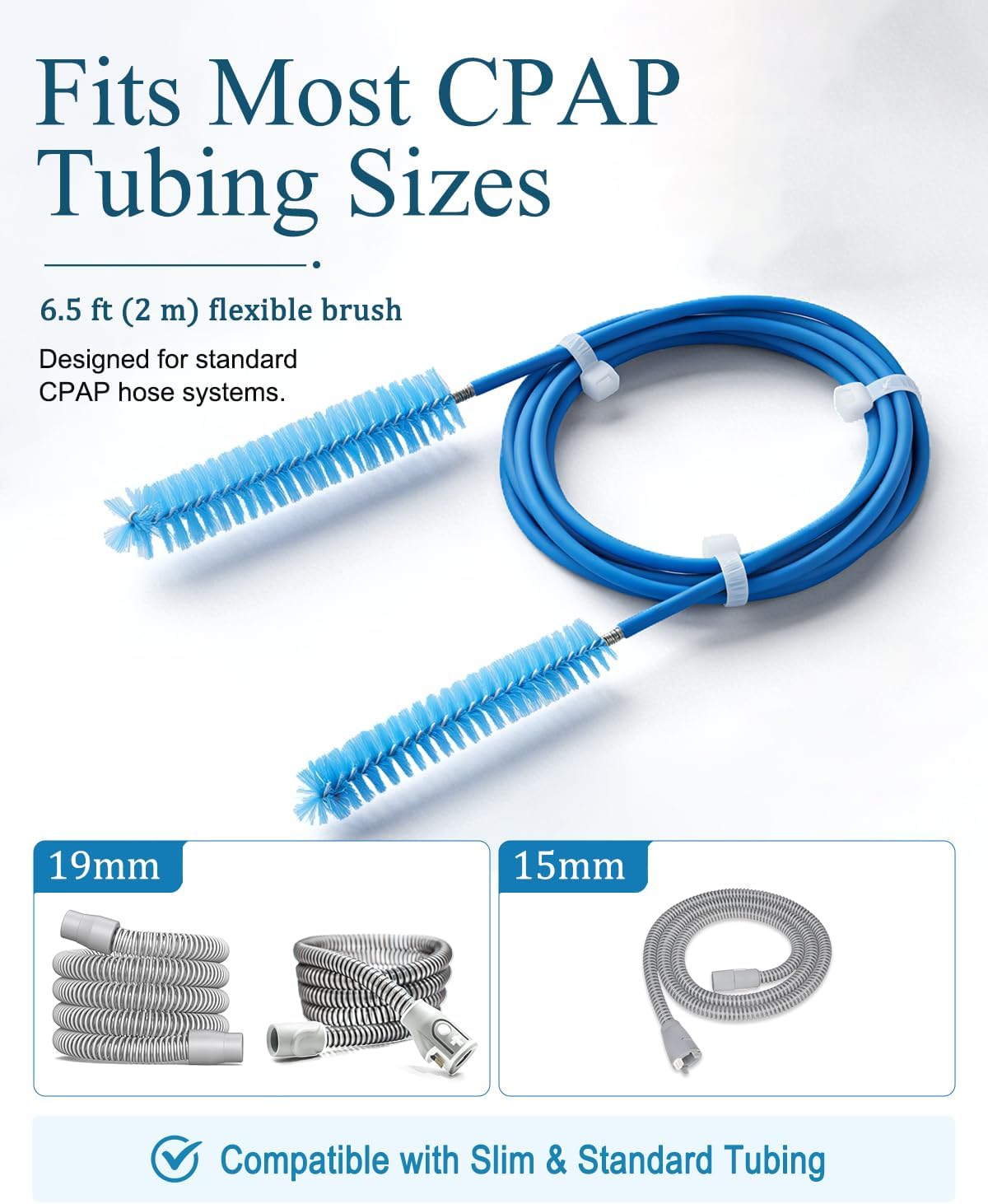 CPAP Cleaning Supplies Kit - CPAP Hose Cleaner Brush, CPAP Hose Holder, Mask Holder