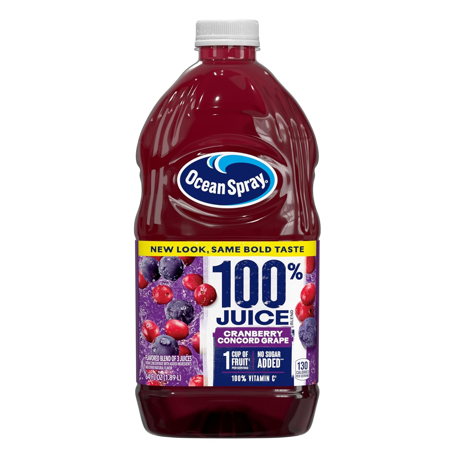 Ocean Spray 100% Juice, Ruby Red Grapefruit, 60 Ounce Bottle (Packaging May Vary)