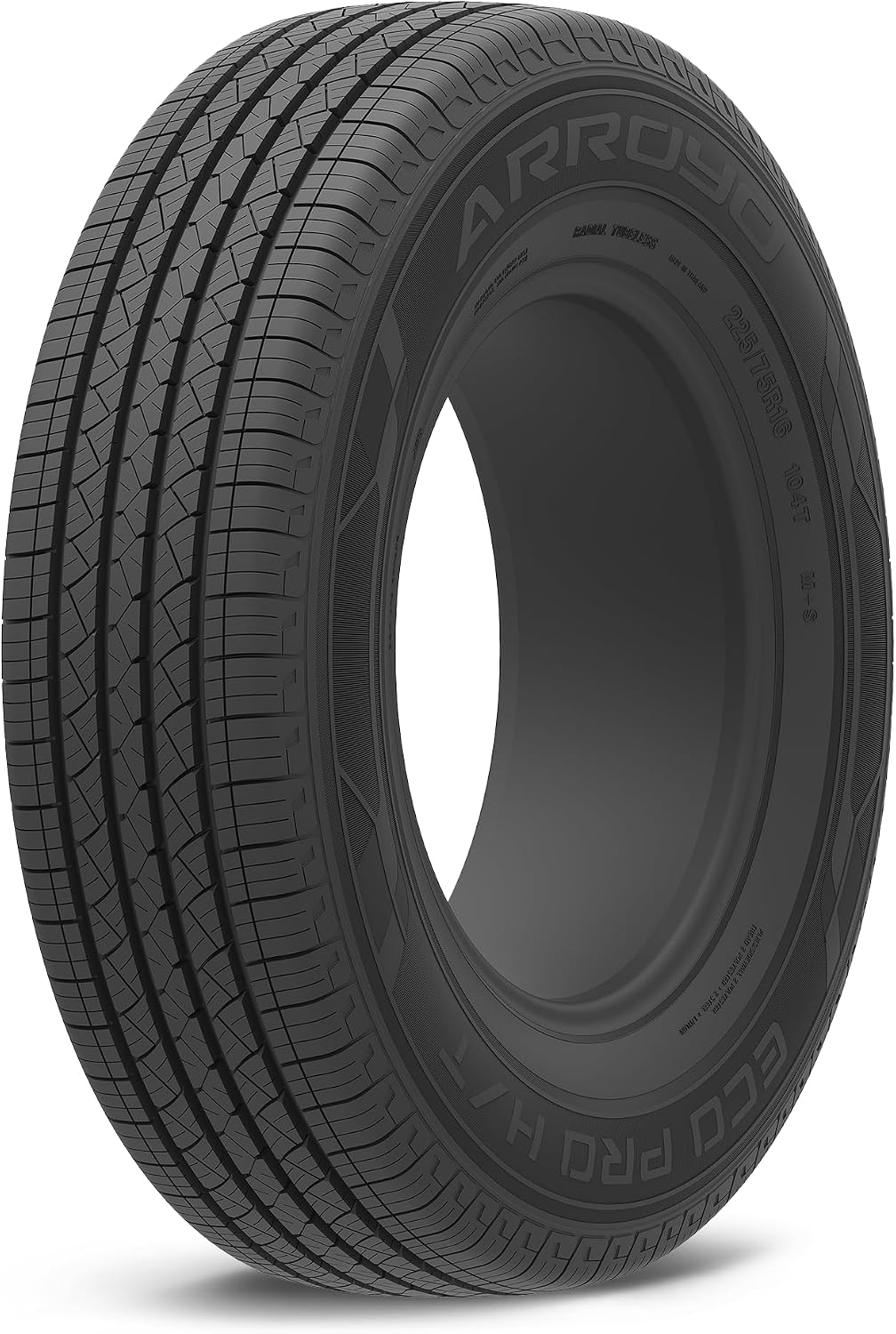 ARROYO ECO PRO H/T 235/75R15 109T BSW | Truck/SUV Highway All Season Traction 109T Rated Extra Load Radial Construction Black Sidewall Tire