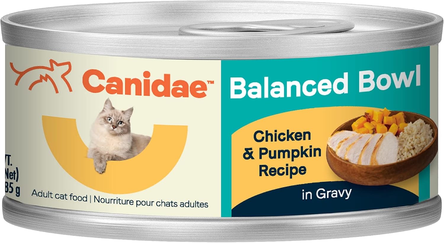Canidae Balanced Bowl Wet Cat Food, Tuna & Carrots Recipe, 3 oz. (Case of 24)