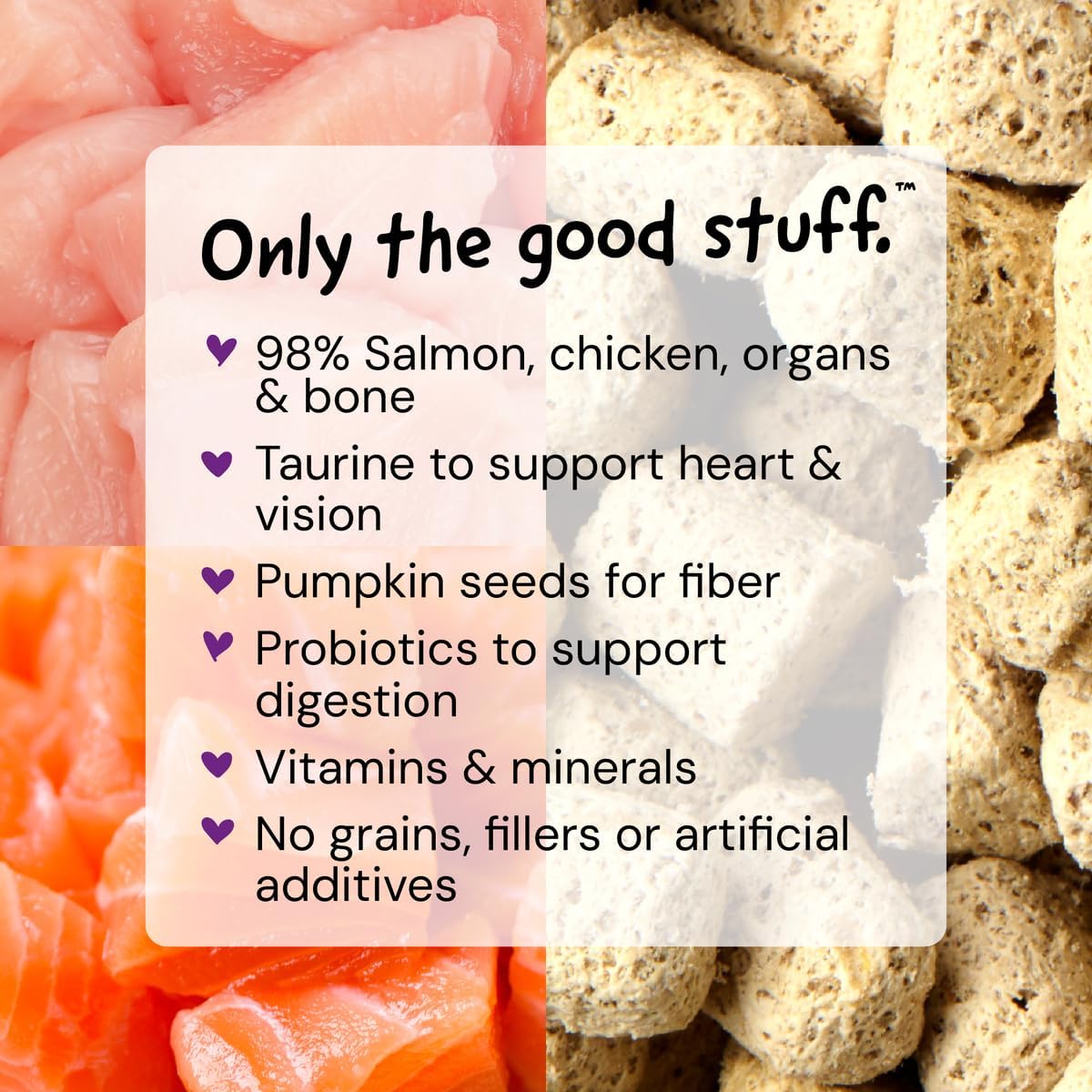 Stella & Chewy's Freeze-Dried Raw Cat Dinner Morsels - Premium Chicken Recipe with 98% Cage-Free Meat & Organs - Natural Grain-Free Cat & Kitten Food - Made in USA - 18 oz