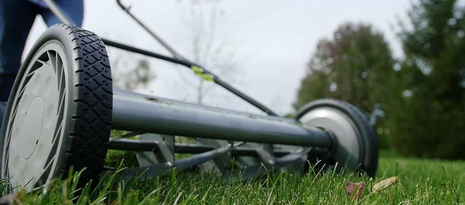 Earthwise 1715-16EW 16-Inch 7-Blade Push Reel Lawn Mower, Grey