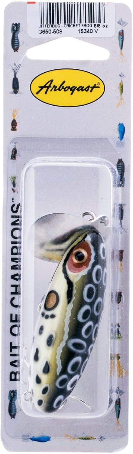 Arbogast Jitterbug Topwater Bass Fishing Lure - Excellent for Night Fishing