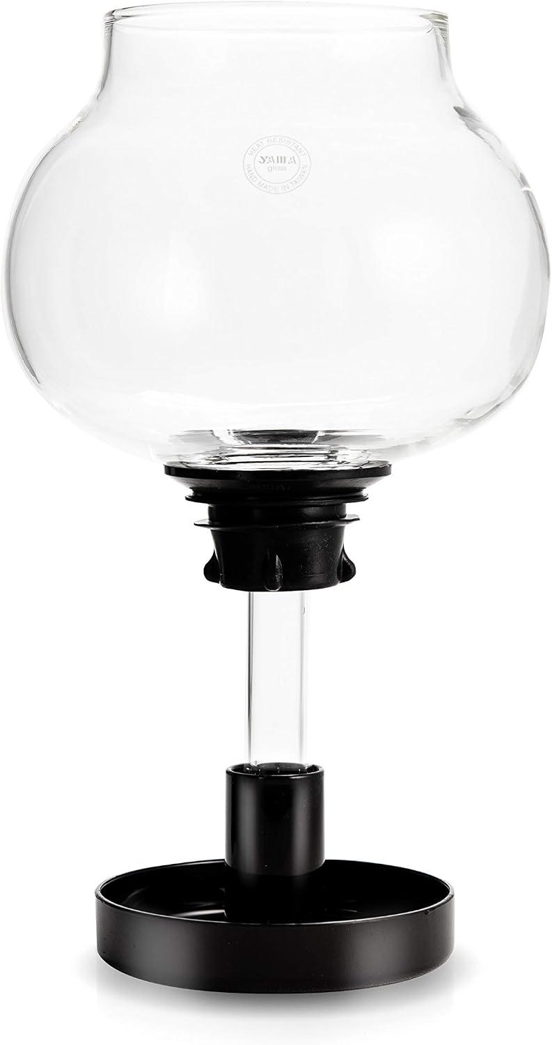 Yama Glass 5-Cup Stovetop Siphon Coffee Maker, 15 Oz Vacuum Brew, Heat-Resistant Borosilicate Glass