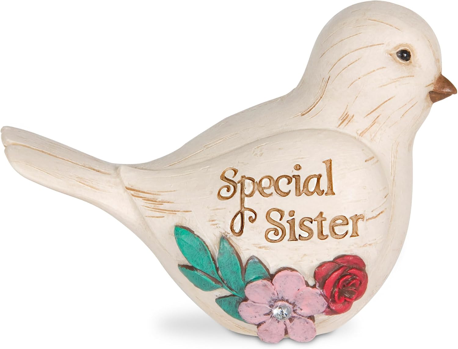 Pavilion Gift Company - Simple Spirits 41104 Decorative Bird Friend Make Life Beautiful Bird Figurine 3.5"