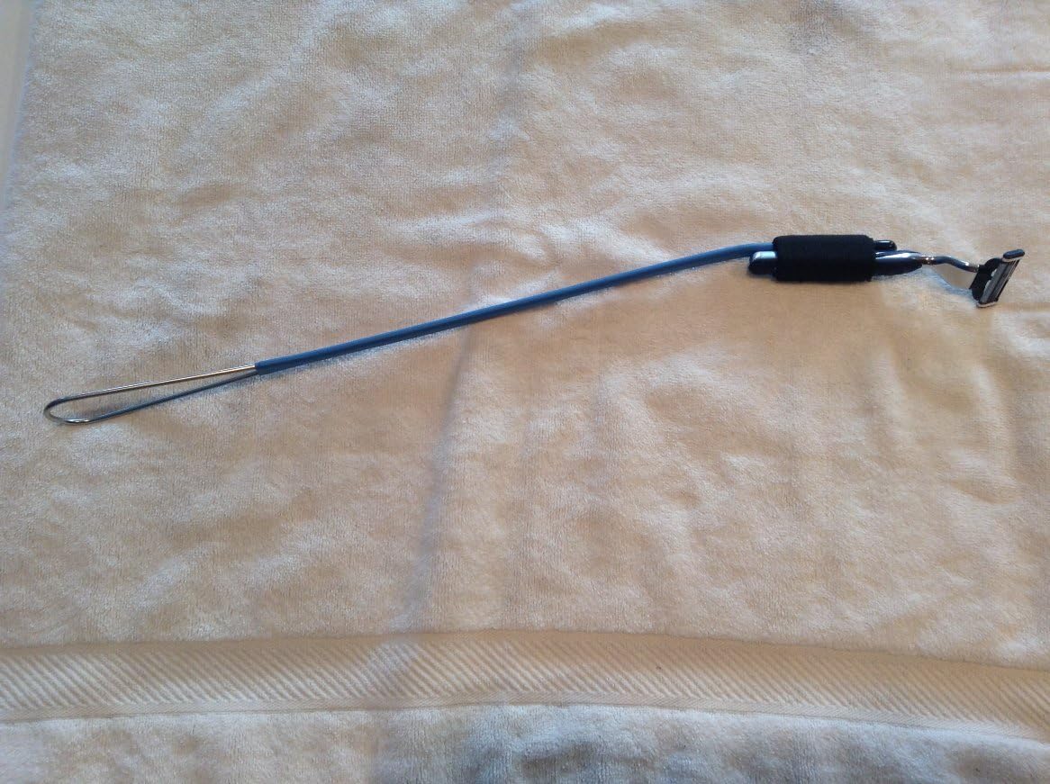 The Best!! Back Hair Shaver - Back Hair Razor - Razor Extension Handle | DIY Hair Shaver, Universal Razor Use, Bendable Handle