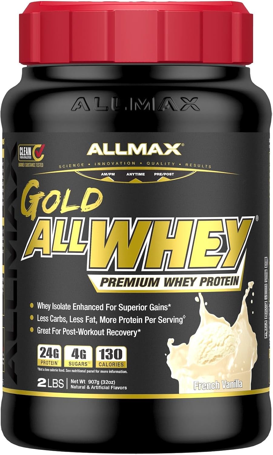 ALLMAX AllWhey Gold Whey Protein Powder, Chocolate Peanut Butter, 5 lb