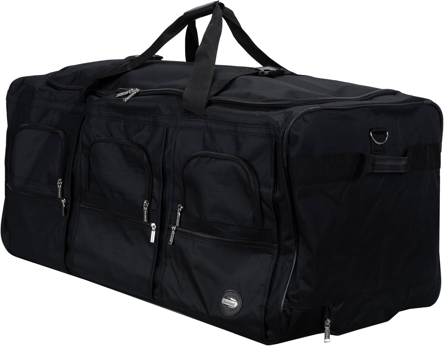 Rockland Rolling Duffel Bag, Black, 22"