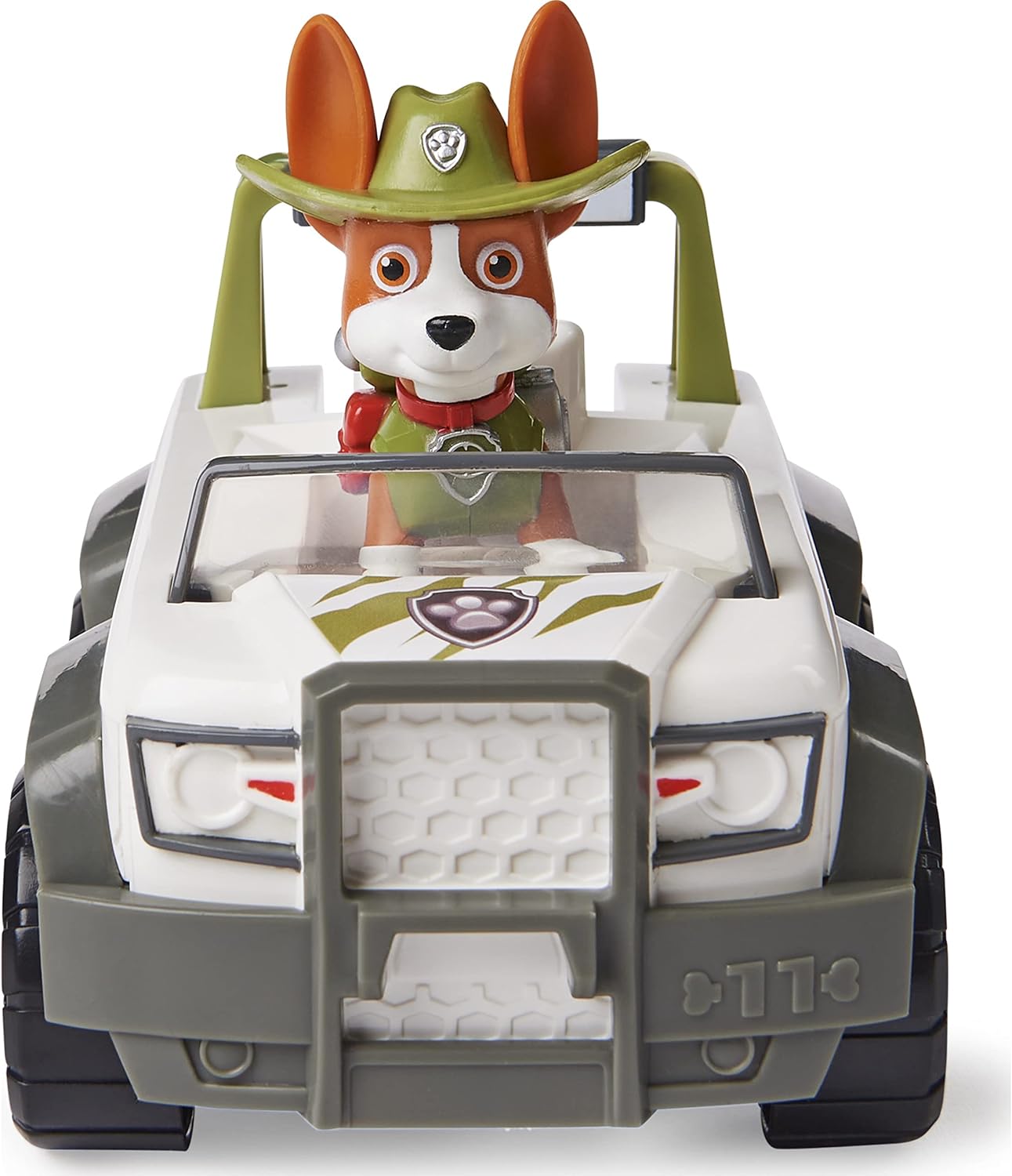 Paw Patrol, Tracker’s Jungle Cruiser Vehicle with Collectible Figure, for Kids Aged 3 and up
