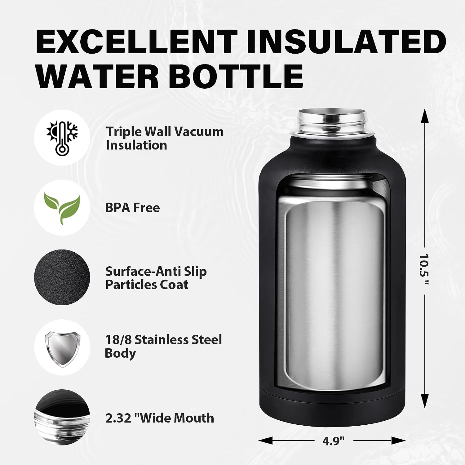 SENDESTAR Insulated Water Bottle 24 oz