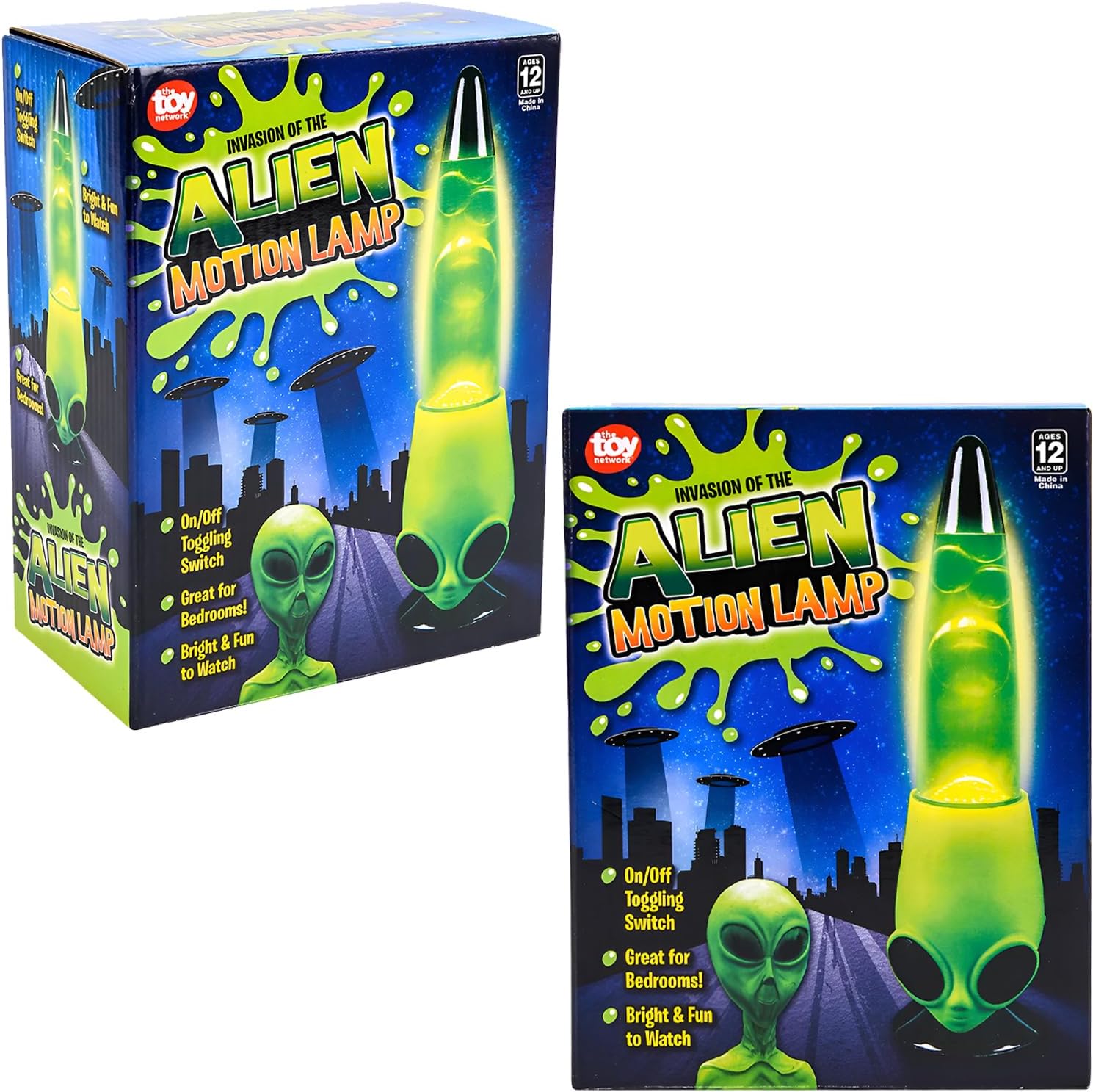 Rhode Island Novelty 13 Inch Alien Head Wax Motion Lamp