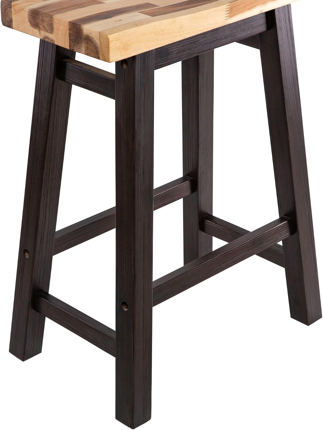 Boraam Sonoma Saddle Stool, Chestnut