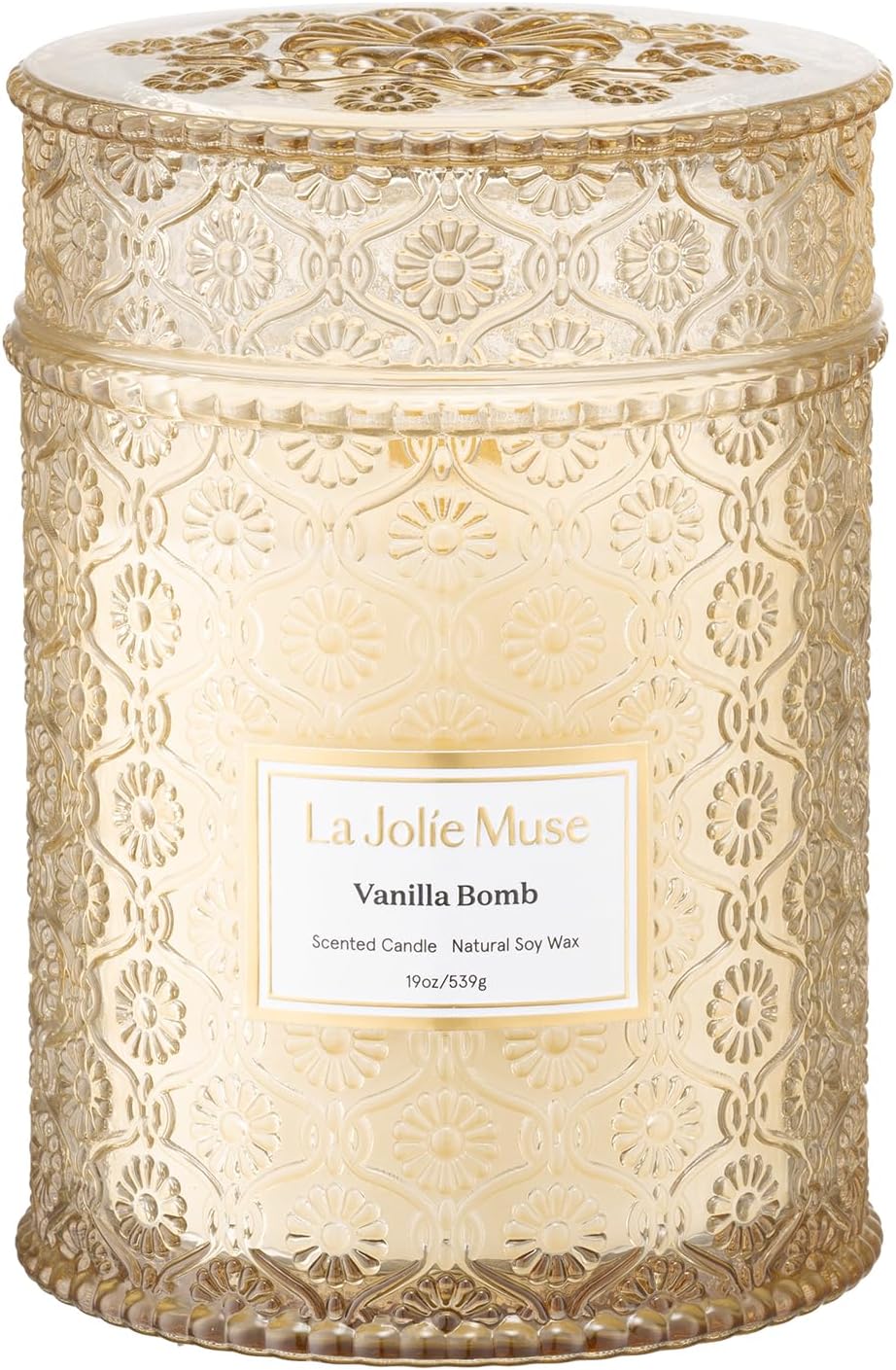 LA JOLIE MUSE Starlit Fir Pine Scented Candles for Home,19 oz Natural Soy