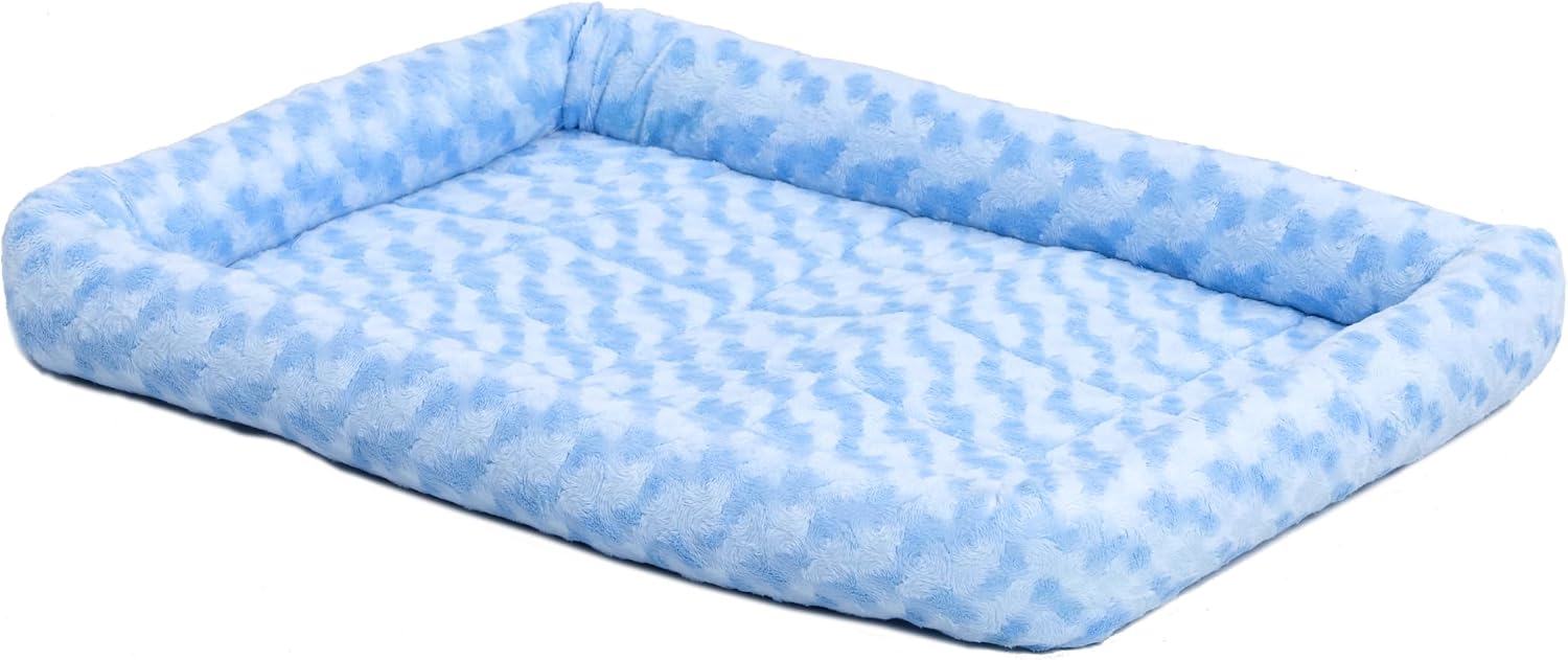 MidWest Homes for Pets QuietTime XXS Dog Bed – Cinnamon Faux Fur Bolster, Ultra-Soft and Machine Washable, Fits 18-Inch Crates and Carriers, for Small Dogs and Cats