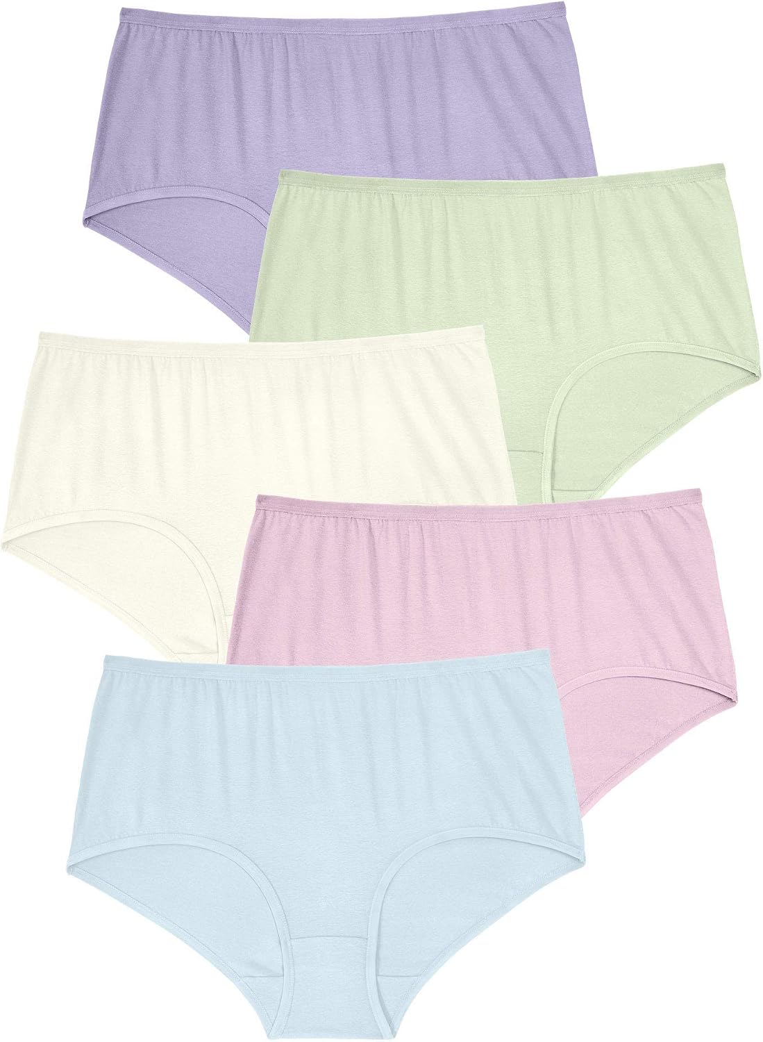 Comfort Choice Full Coverage Stretch Cotton Brief 5 Pack