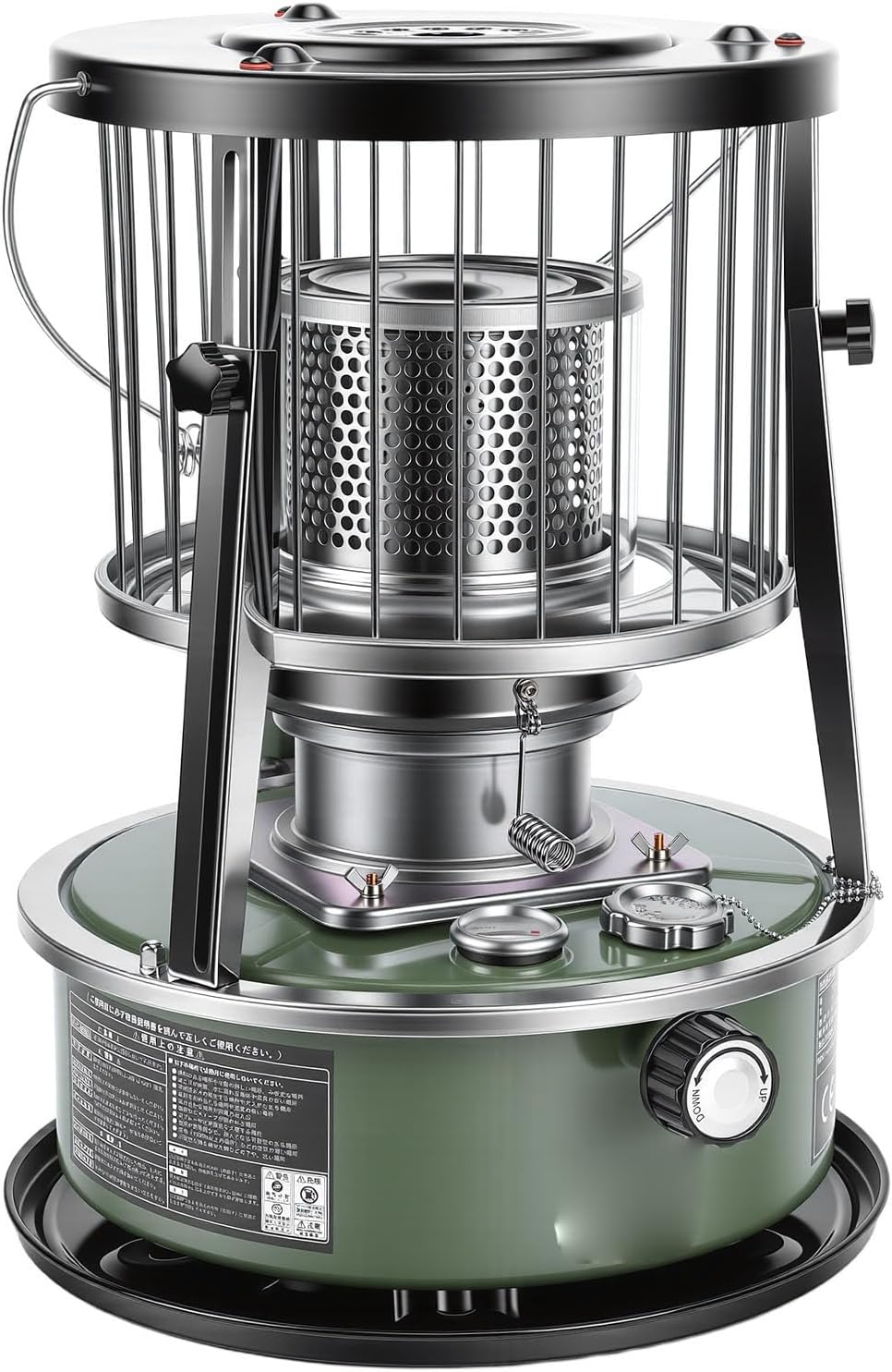 Cosiki Portable Kerosene Heater, Adjustable Height 5.2L Tank 20-25 Hours Heat for Indoor Outdoor Use