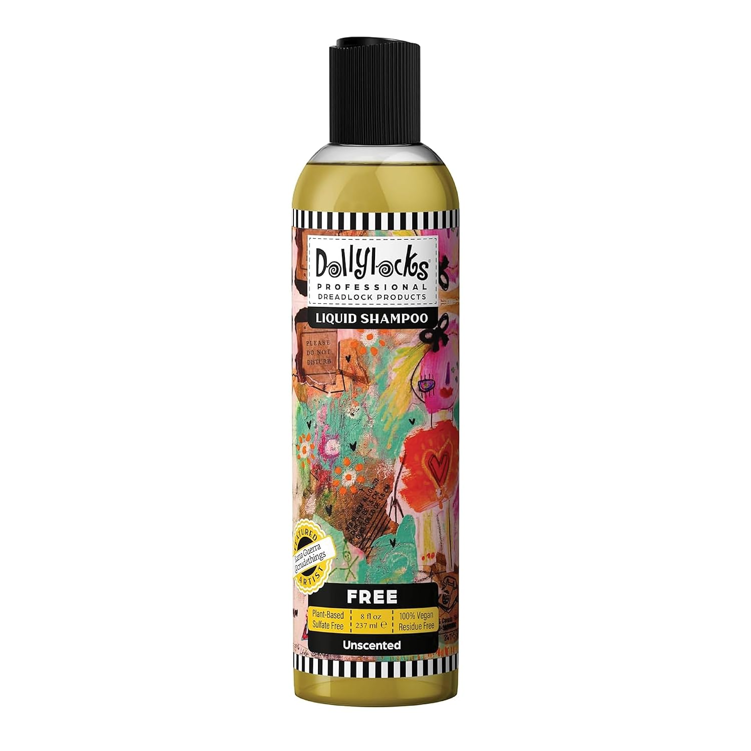 Dollylocks Clarifying Liquid Shampoo | Rosemary Peppermint Lemon | Paraben-free, Plant-Based, Vegan, Residue-Free Loc, Braid, Dreadlock Care | All hair types | 8oz