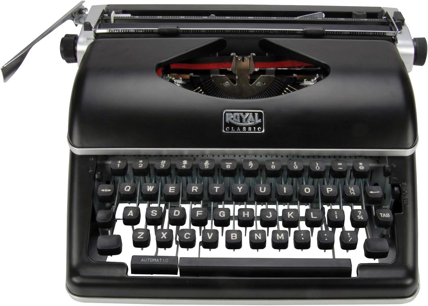 Royal Consumer Information Products Classic Retro Manual Typewriter (Black), Model Number: 79104P | Portable mechanical operation