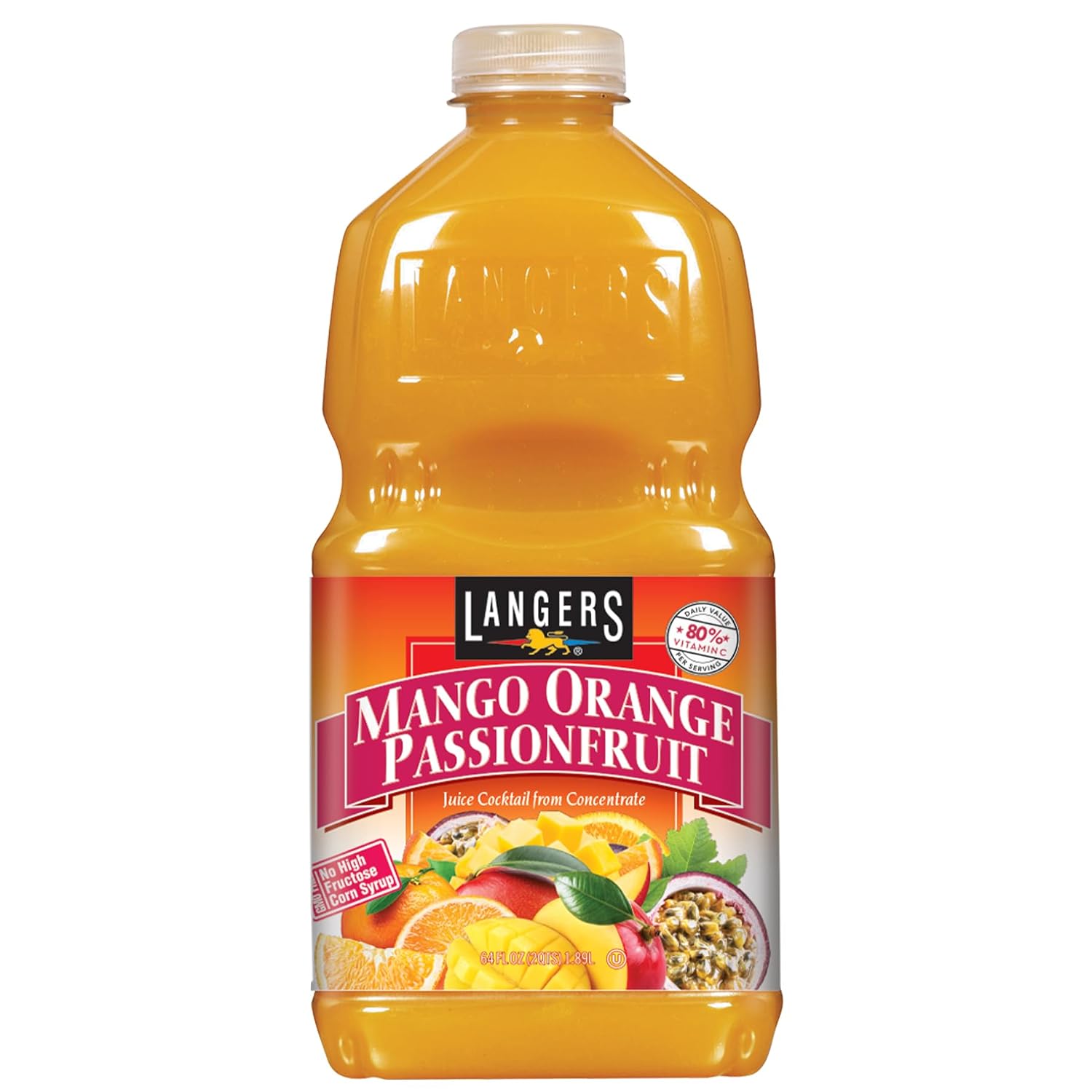 Langers Juice Cocktail, Pineapple Orange Guava, 15.2 Fl Oz (Pack of 12)