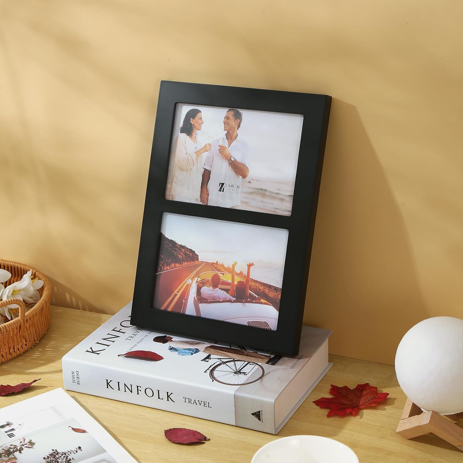 4x6 5-Opening Collage Picture Frame Black Wood