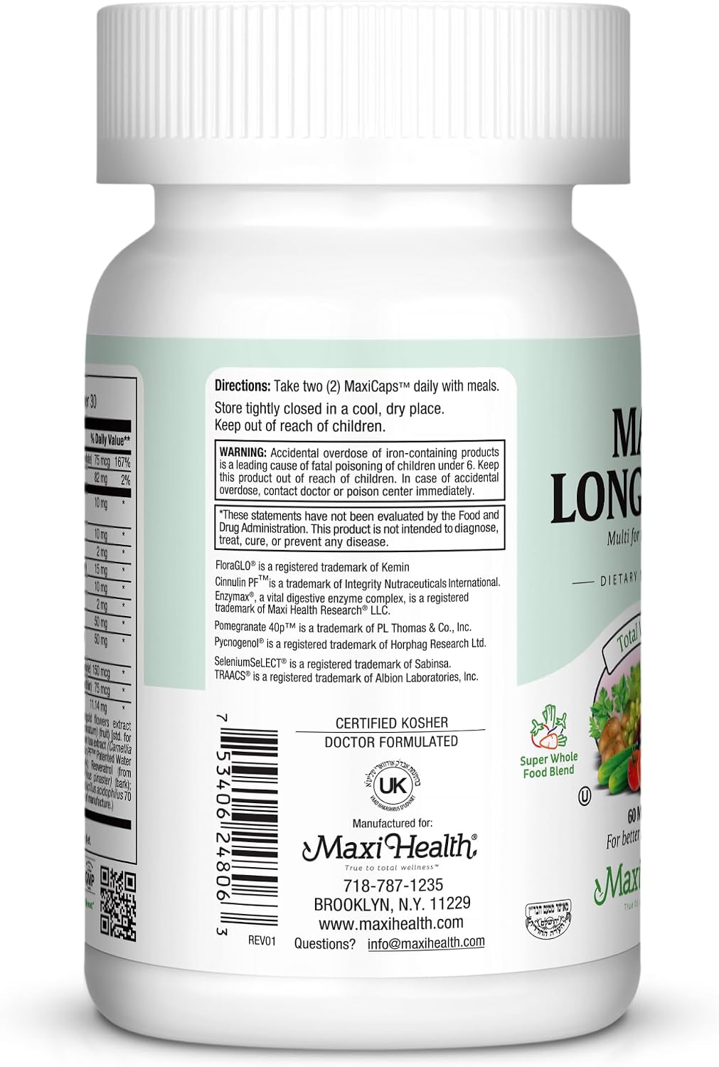 Womens Multivitamin 50 Plus – Daily Multivitamin for Women Over 50 with Vitamin B12, A, D, C, Zinc, Magnesium & More – Energy, Immune & Heart Support Womens Multi Vitamins - Non-GMO – 60 Capsules