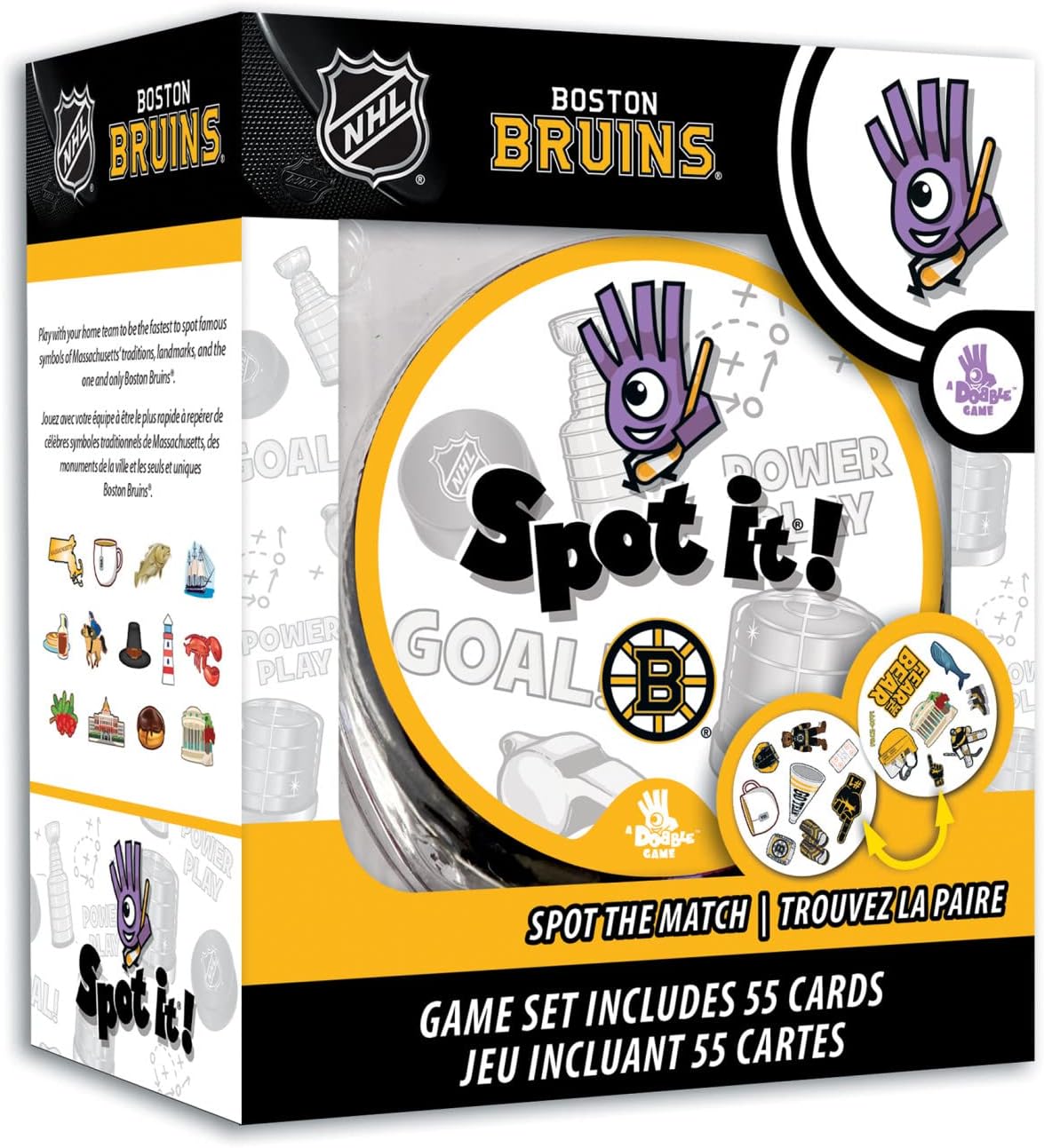 Masterpieces NHL Unisex-Teen Spot It! Card Game