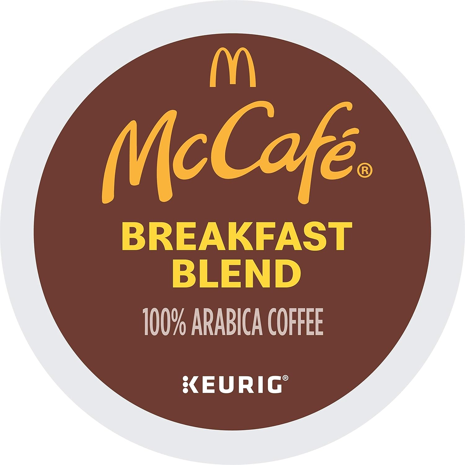 McCafe Breakfast Blend Coffee, Keurig Single Serve Keurig K-Cup Pods, Light Roast, 96 Count (4 Packs of 24)