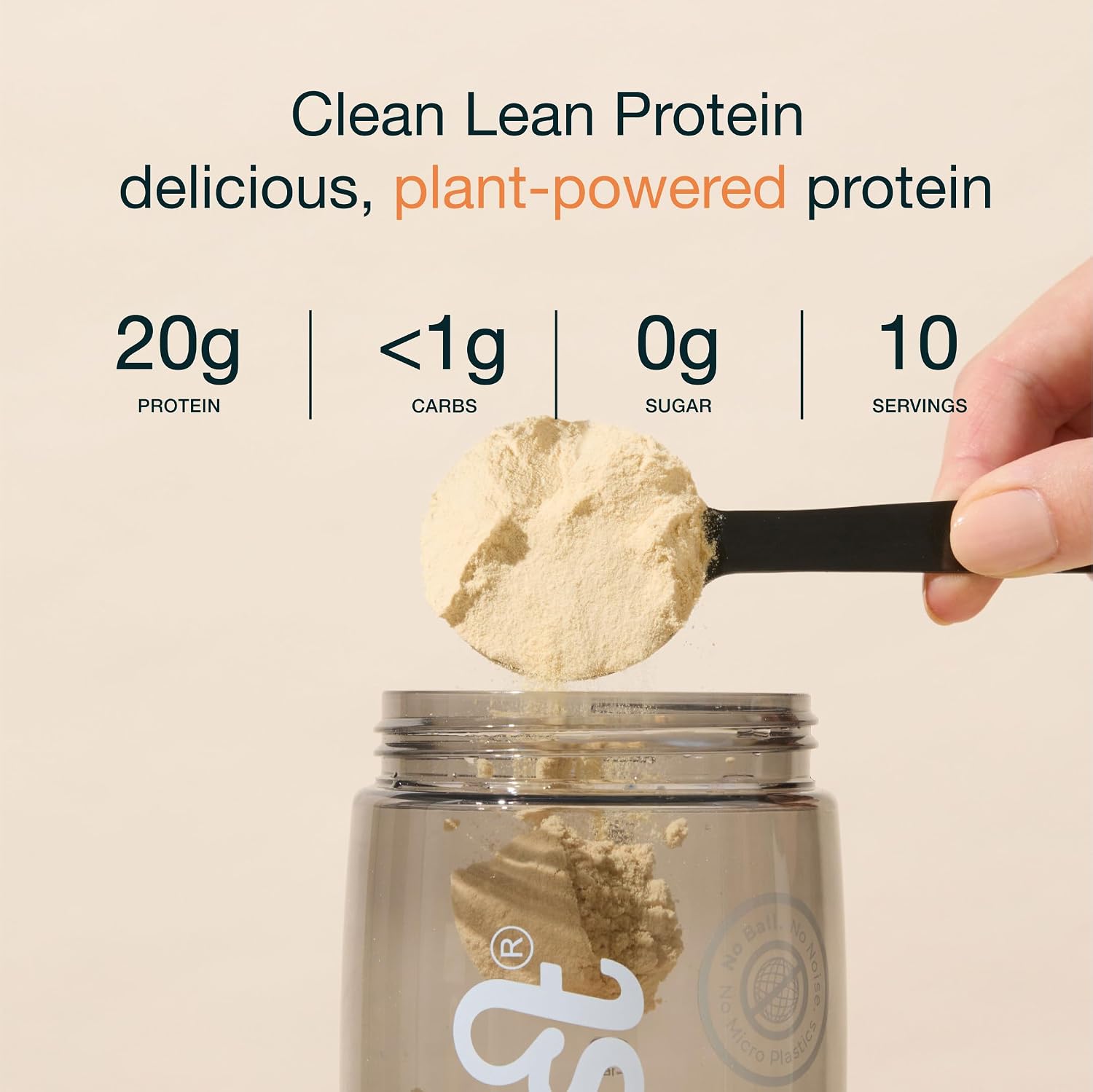 Nuzest Clean Lean Protein - Vegan Pea Protein Powder Rich Chocolate 1.1 lb | 20 Servings with 18g Protein Plant Based Protein Powder, Only 4 Ingredients, Dairy Free, Gluten Free, GMO Free, Protein Shake