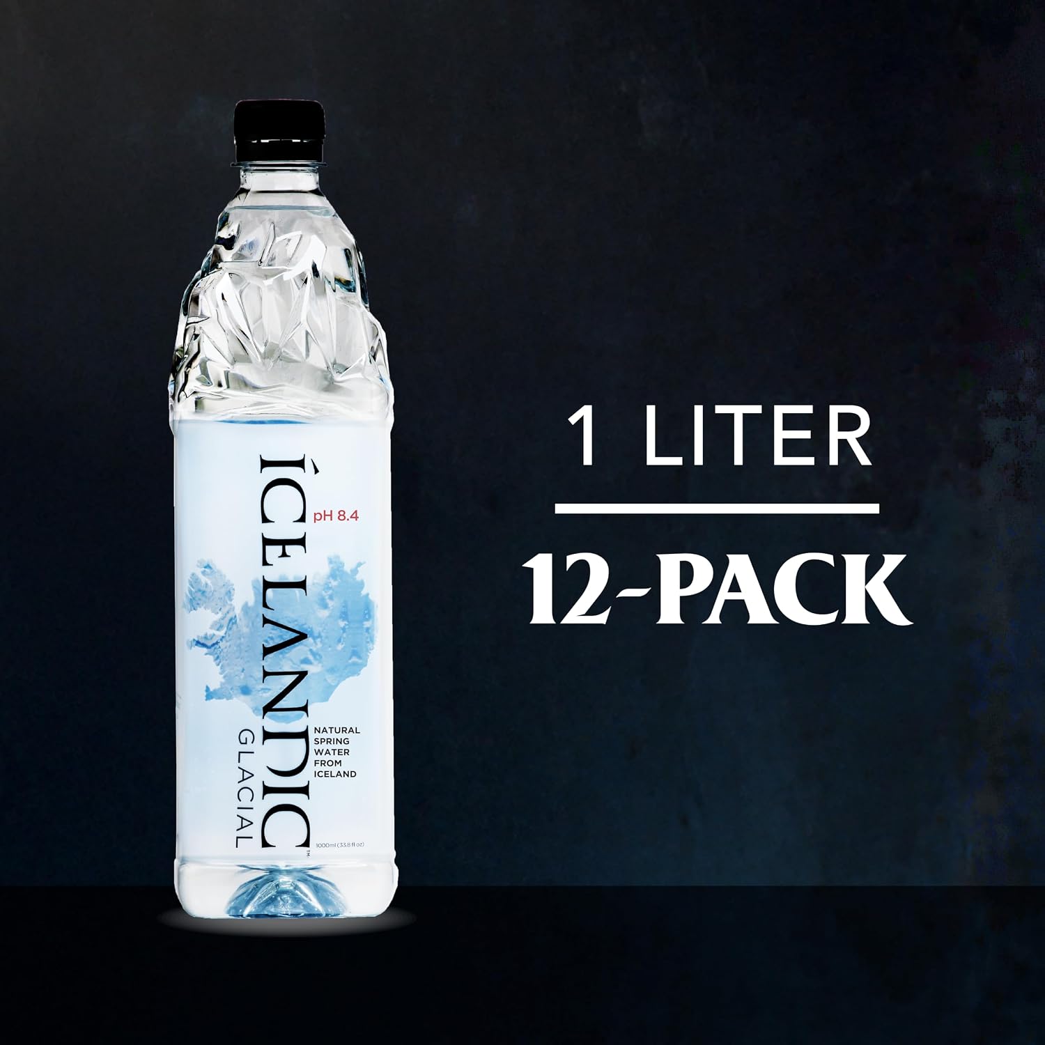 Icelandic Glacial Natural Spring Alkaline Water, 16.9 Fl Oz (Pack of 24) | Natural Spring Alkaline Water
