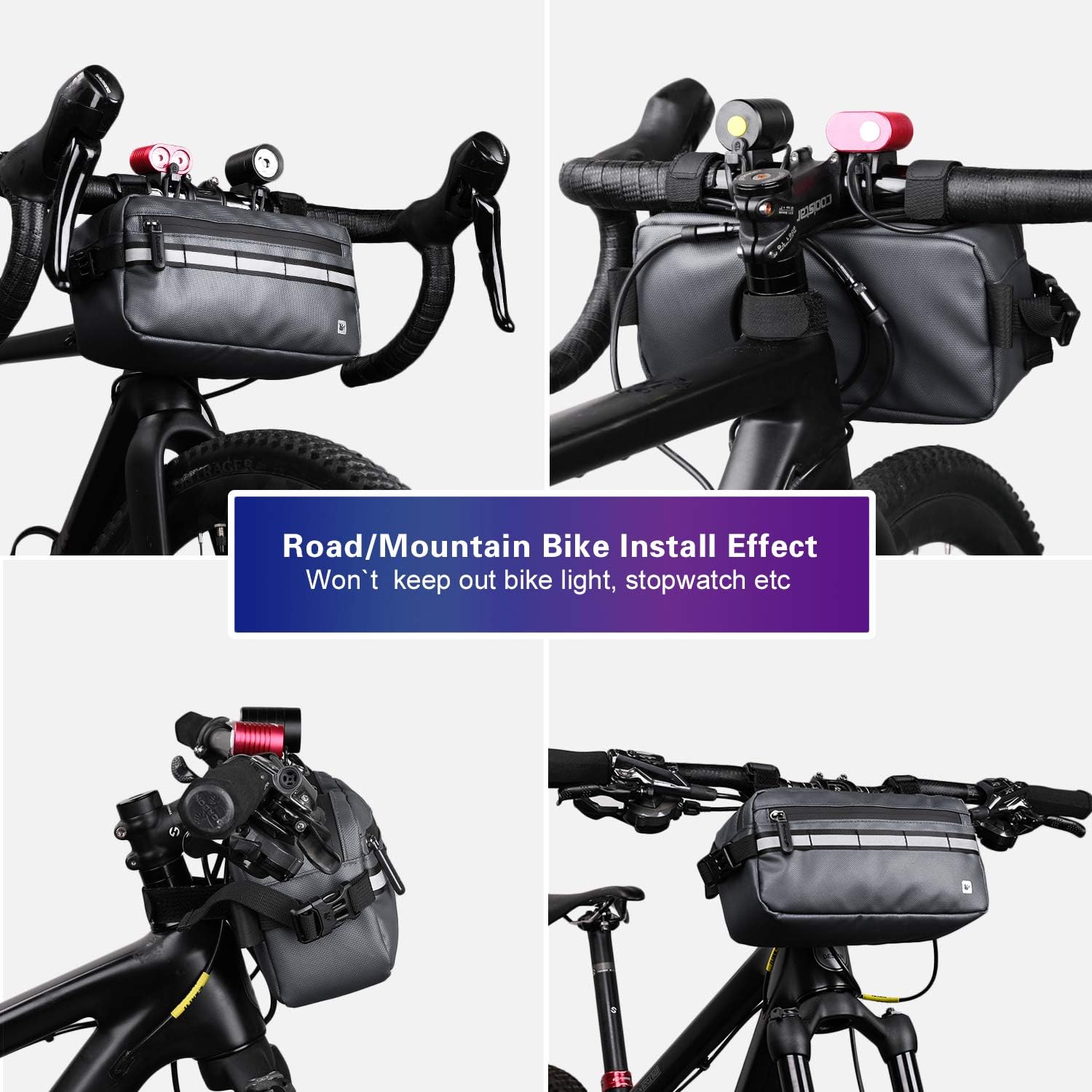 Rhinowalk Bike Bag Waterproof Bike Handlebar Bag