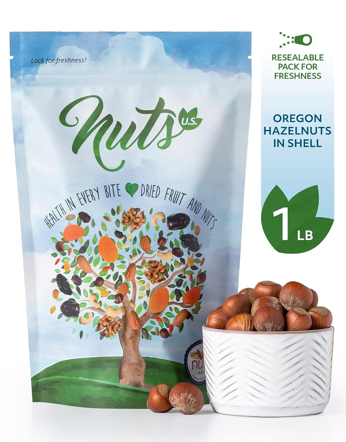 NUTS U.S. - Oregon Hazelnuts In shell | Whole