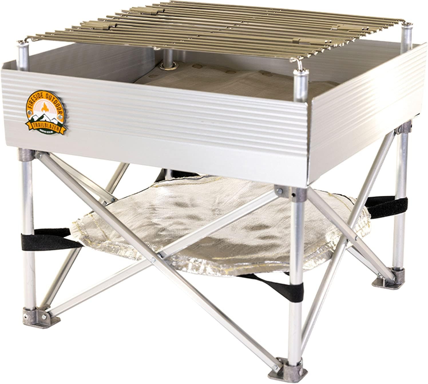 Fireside Outdoor Trailblazer Pop-Up Fire-pit 12"x12" - Camp Stove, Portable Fire Pits for Outside Wood Burning Stove, Portable Grill Charcoal
